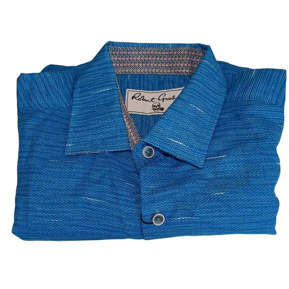 Robert Graham Mens Classic Fit Brixton Long Sleeves Button Up Flip Cuff Shirt - Picture 13 of 15